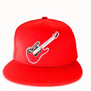 Guitar Embroidery Cotton Baseball Cap