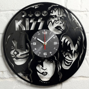 KISS Rock Band Record Clock Vinyl Record Classic