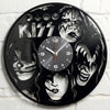 KISS Rock Band  Record Clock Vinyl Record